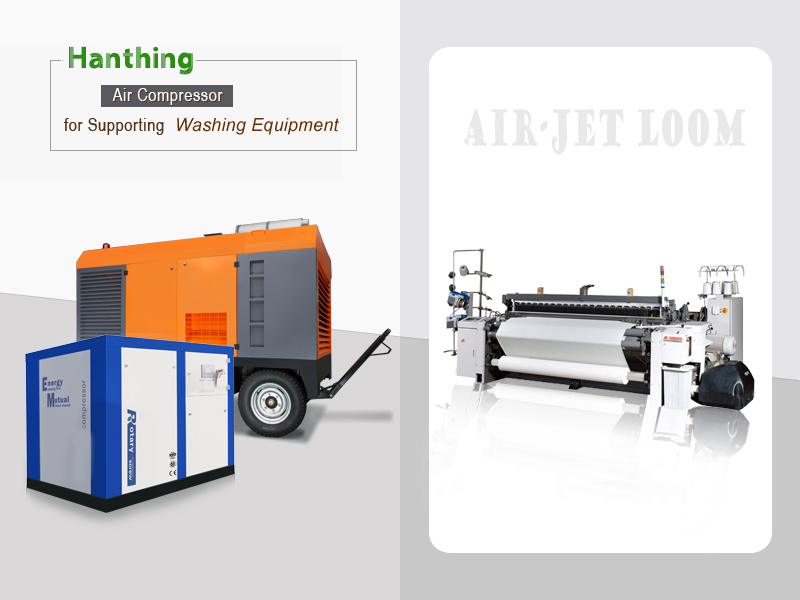 Air Compressor for Supporting Air-jet Loom