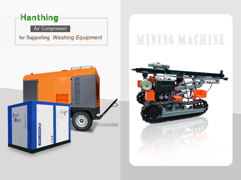 Air Compressor for Supporting Mining Machine