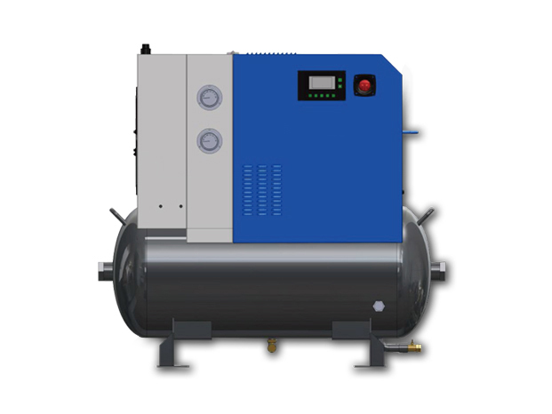 Tank Mounted PM VSD Screw Air Compressor