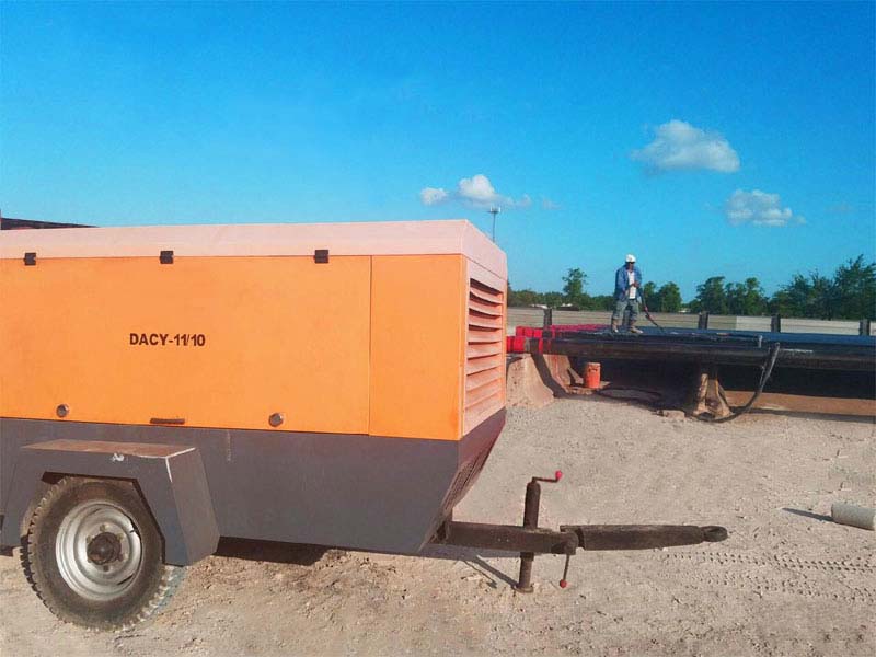 Portable Air Compressor for Pipeline Service in USA
