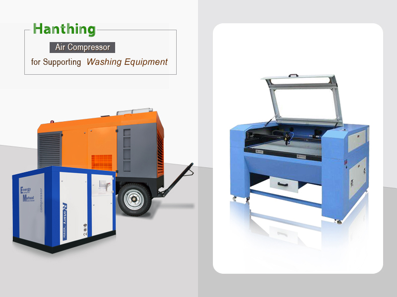 compresseur d’air soutenant machine laser