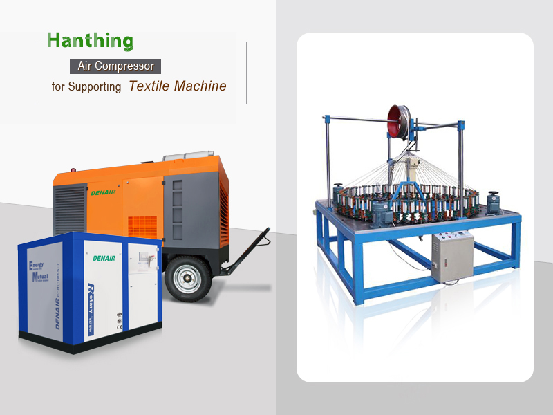 compresseur d’air soutenant machine textile