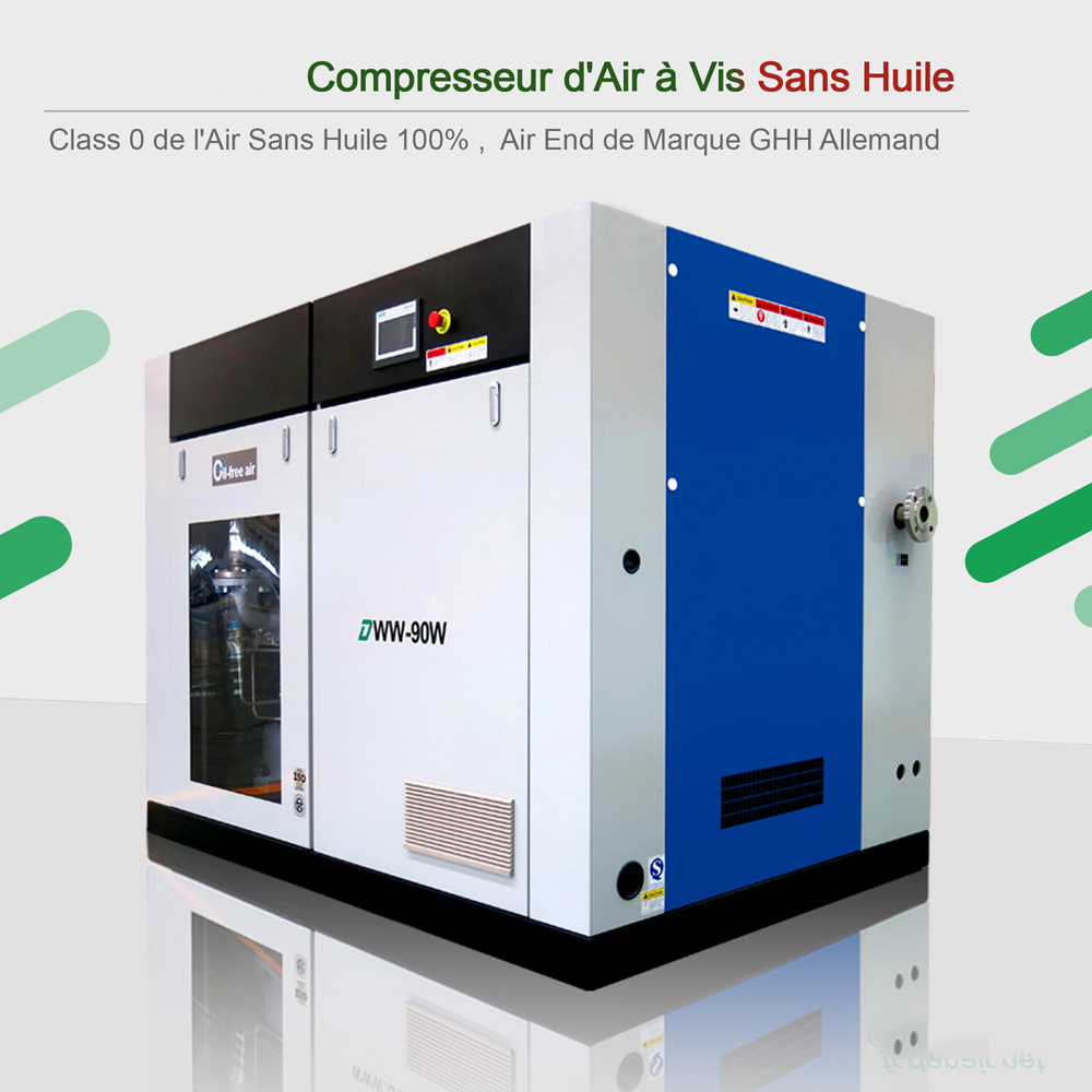 Instructions d'Opération de Compresseur Sans huile du Type Sec